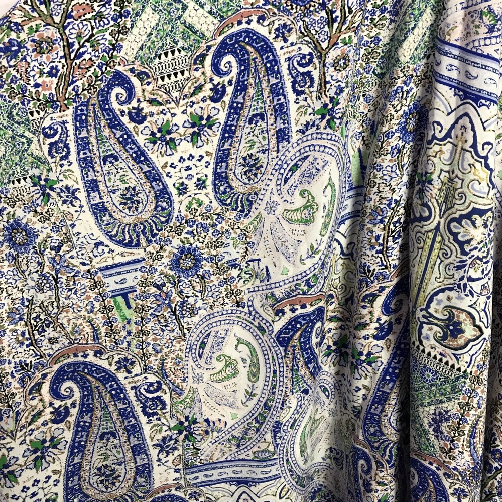 Alya Boho Paisley Asymmetrical Maxi Tank Dress S - Picture 3 of 8